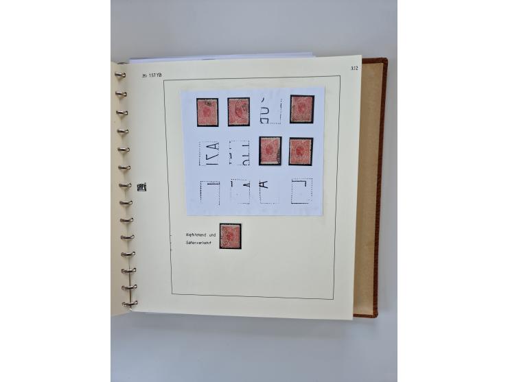 1843/2007 (ca.), umfangreiche postfrische, ungebrauchte und gebrauchte Sammlung in 32 Alben mit Briefen, inkl. amtlichen, Geb