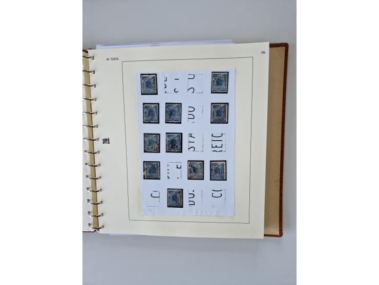 1843/2007 (ca.), umfangreiche postfrische, ungebrauchte und gebrauchte Sammlung in 32 Alben mit Briefen, inkl. amtlichen, Geb