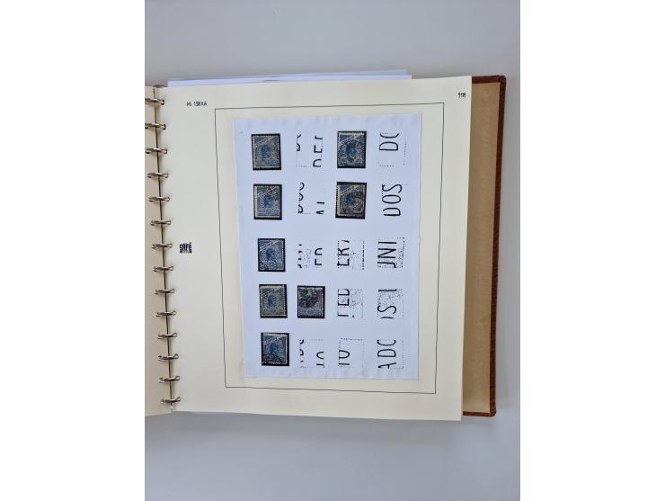 1843/2007 (ca.), umfangreiche postfrische, ungebrauchte und gebrauchte Sammlung in 32 Alben mit Briefen, inkl. amtlichen, Geb