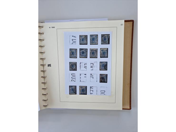 1843/2007 (ca.), umfangreiche postfrische, ungebrauchte und gebrauchte Sammlung in 32 Alben mit Briefen, inkl. amtlichen, Geb