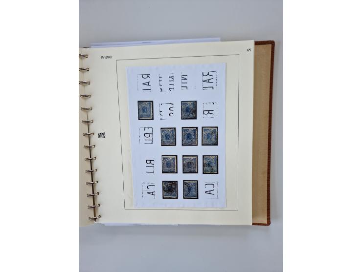 1843/2007 (ca.), umfangreiche postfrische, ungebrauchte und gebrauchte Sammlung in 32 Alben mit Briefen, inkl. amtlichen, Geb