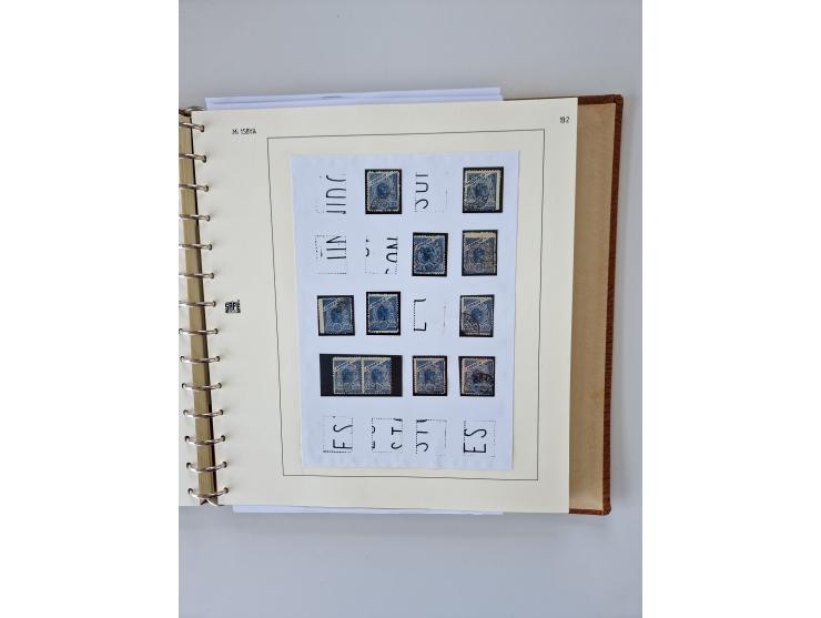 1843/2007 (ca.), umfangreiche postfrische, ungebrauchte und gebrauchte Sammlung in 32 Alben mit Briefen, inkl. amtlichen, Geb