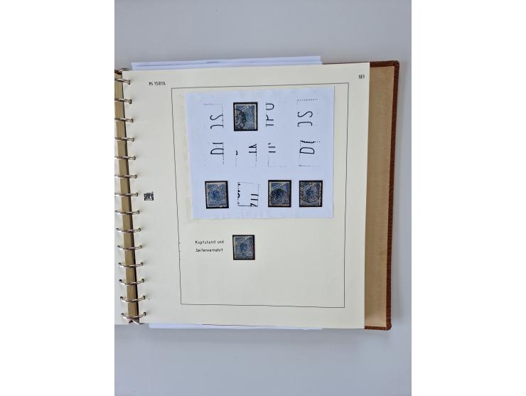 1843/2007 (ca.), umfangreiche postfrische, ungebrauchte und gebrauchte Sammlung in 32 Alben mit Briefen, inkl. amtlichen, Geb