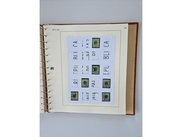 1843/2007 (ca.), umfangreiche postfrische, ungebrauchte und gebrauchte Sammlung in 32 Alben mit Briefen, inkl. amtlichen, Geb