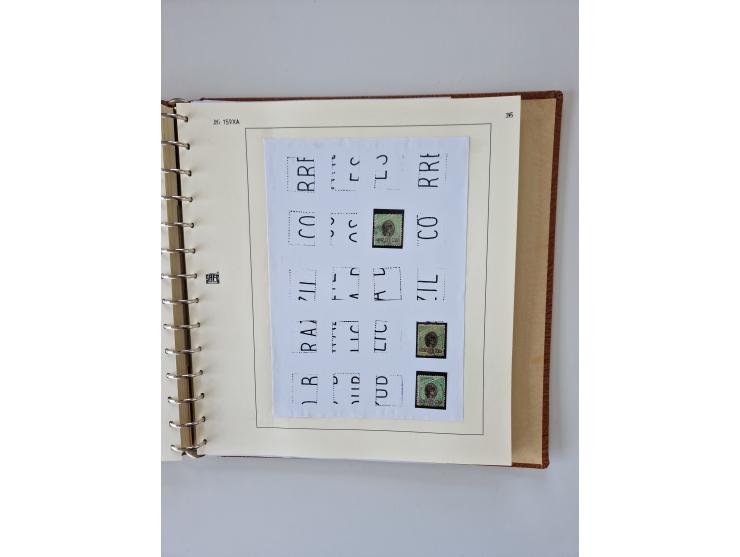 1843/2007 (ca.), umfangreiche postfrische, ungebrauchte und gebrauchte Sammlung in 32 Alben mit Briefen, inkl. amtlichen, Geb