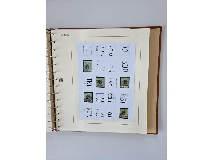 1843/2007 (ca.), umfangreiche postfrische, ungebrauchte und gebrauchte Sammlung in 32 Alben mit Briefen, inkl. amtlichen, Geb