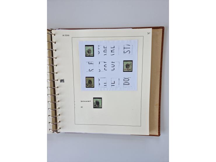 1843/2007 (ca.), umfangreiche postfrische, ungebrauchte und gebrauchte Sammlung in 32 Alben mit Briefen, inkl. amtlichen, Geb