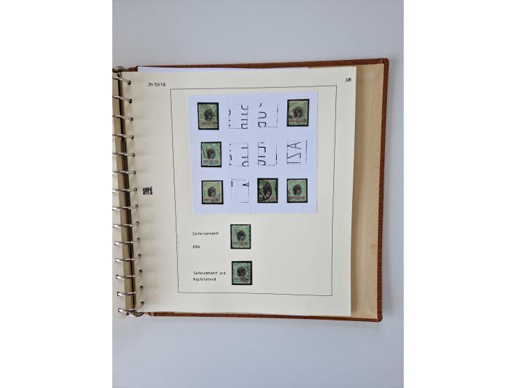 1843/2007 (ca.), umfangreiche postfrische, ungebrauchte und gebrauchte Sammlung in 32 Alben mit Briefen, inkl. amtlichen, Geb