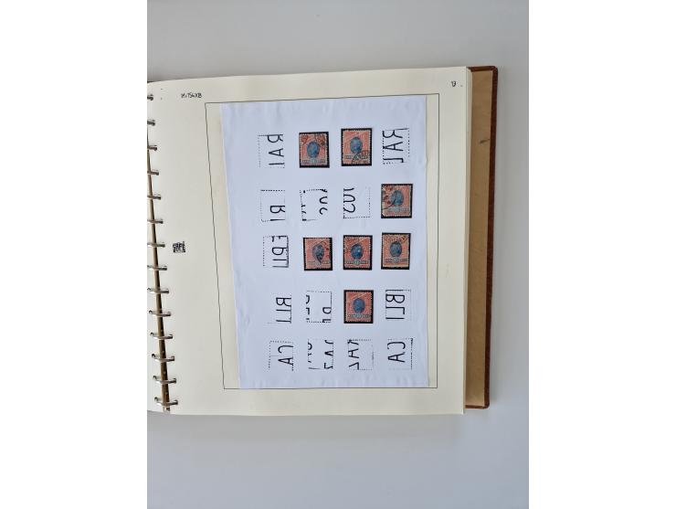 1843/2007 (ca.), umfangreiche postfrische, ungebrauchte und gebrauchte Sammlung in 32 Alben mit Briefen, inkl. amtlichen, Geb