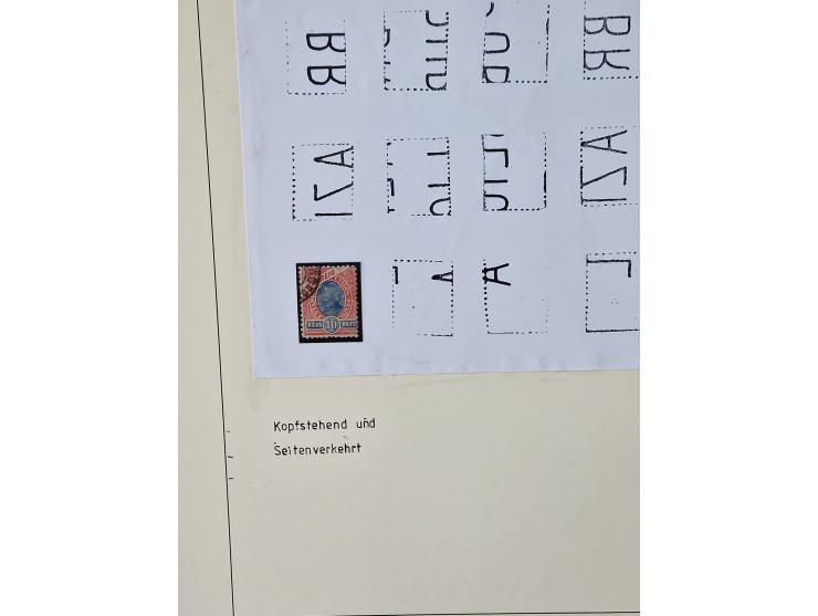 1843/2007 (ca.), umfangreiche postfrische, ungebrauchte und gebrauchte Sammlung in 32 Alben mit Briefen, inkl. amtlichen, Geb