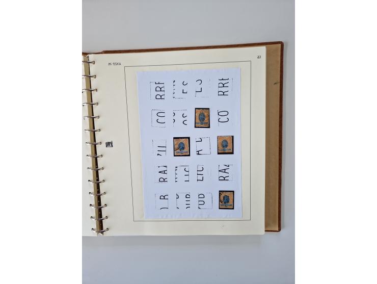 1843/2007 (ca.), umfangreiche postfrische, ungebrauchte und gebrauchte Sammlung in 32 Alben mit Briefen, inkl. amtlichen, Geb