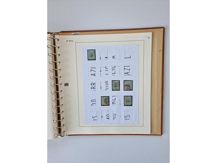 1843/2007 (ca.), umfangreiche postfrische, ungebrauchte und gebrauchte Sammlung in 32 Alben mit Briefen, inkl. amtlichen, Geb