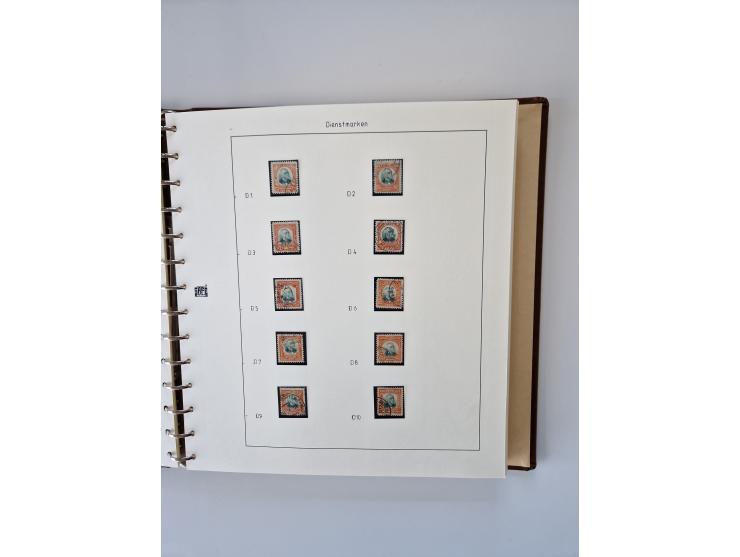 1843/2007 (ca.), umfangreiche postfrische, ungebrauchte und gebrauchte Sammlung in 32 Alben mit Briefen, inkl. amtlichen, Geb