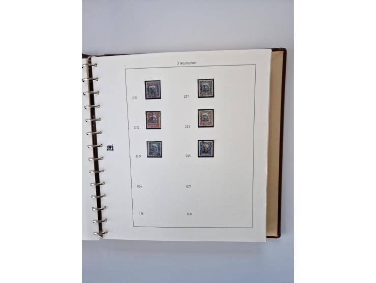 1843/2007 (ca.), umfangreiche postfrische, ungebrauchte und gebrauchte Sammlung in 32 Alben mit Briefen, inkl. amtlichen, Geb