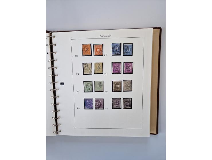 1843/2007 (ca.), umfangreiche postfrische, ungebrauchte und gebrauchte Sammlung in 32 Alben mit Briefen, inkl. amtlichen, Geb