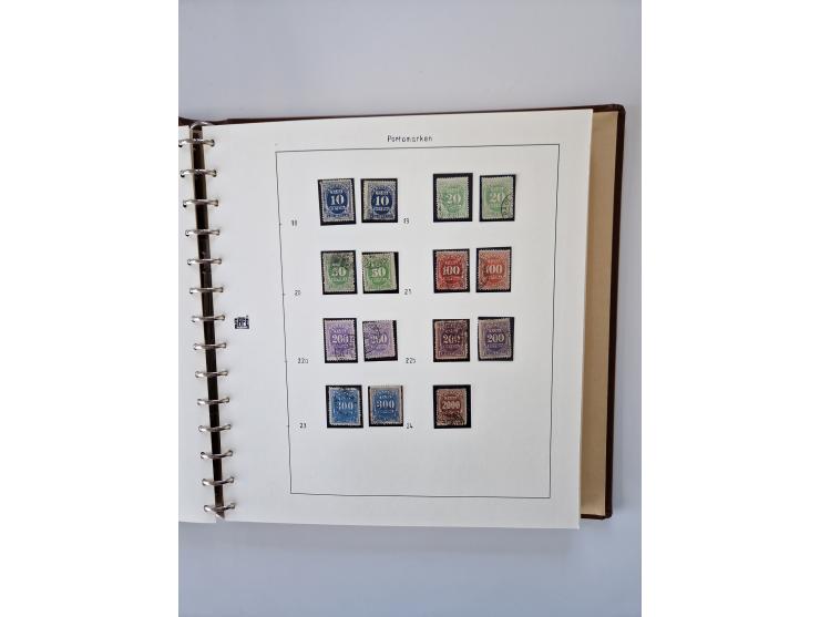 1843/2007 (ca.), umfangreiche postfrische, ungebrauchte und gebrauchte Sammlung in 32 Alben mit Briefen, inkl. amtlichen, Geb