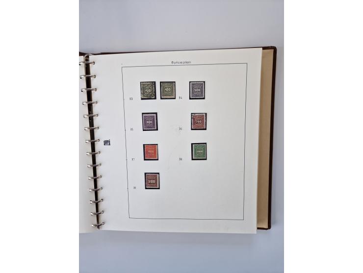 1843/2007 (ca.), umfangreiche postfrische, ungebrauchte und gebrauchte Sammlung in 32 Alben mit Briefen, inkl. amtlichen, Geb