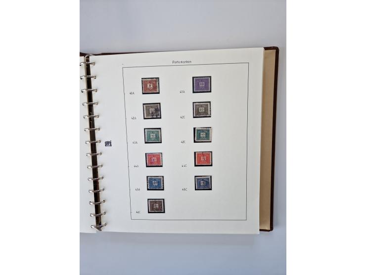 1843/2007 (ca.), umfangreiche postfrische, ungebrauchte und gebrauchte Sammlung in 32 Alben mit Briefen, inkl. amtlichen, Geb