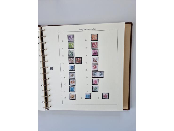 1843/2007 (ca.), umfangreiche postfrische, ungebrauchte und gebrauchte Sammlung in 32 Alben mit Briefen, inkl. amtlichen, Geb