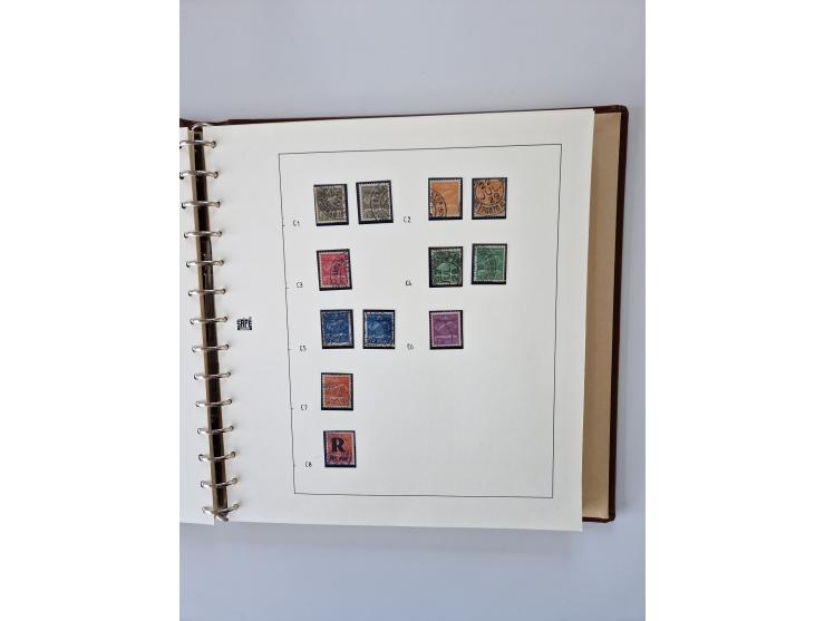 1843/2007 (ca.), umfangreiche postfrische, ungebrauchte und gebrauchte Sammlung in 32 Alben mit Briefen, inkl. amtlichen, Geb