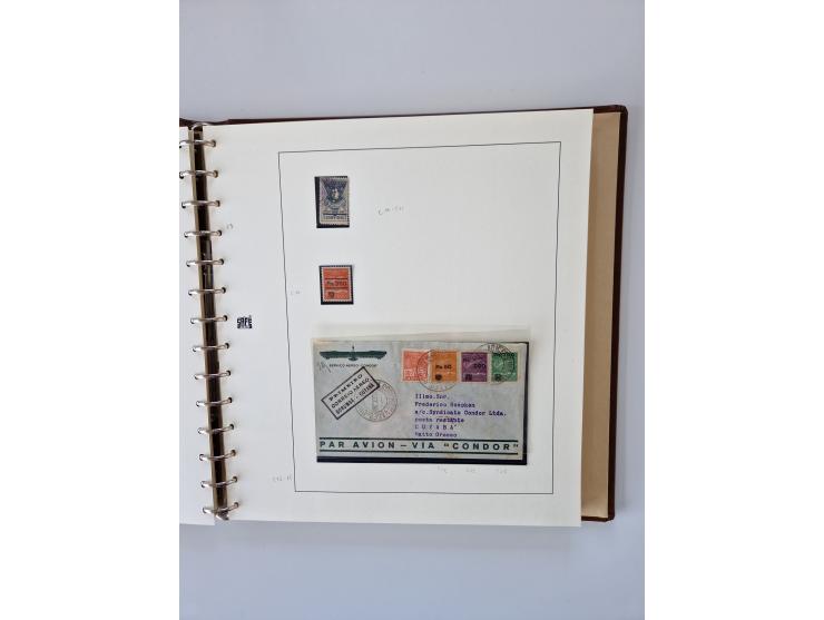 1843/2007 (ca.), umfangreiche postfrische, ungebrauchte und gebrauchte Sammlung in 32 Alben mit Briefen, inkl. amtlichen, Geb