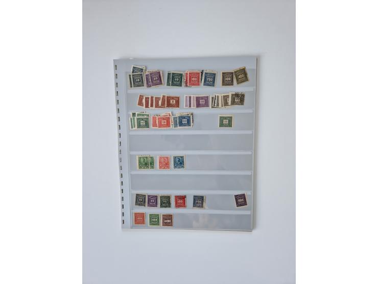 1843/2007 (ca.), umfangreiche postfrische, ungebrauchte und gebrauchte Sammlung in 32 Alben mit Briefen, inkl. amtlichen, Geb