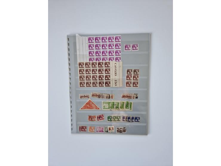 1843/2007 (ca.), umfangreiche postfrische, ungebrauchte und gebrauchte Sammlung in 32 Alben mit Briefen, inkl. amtlichen, Geb