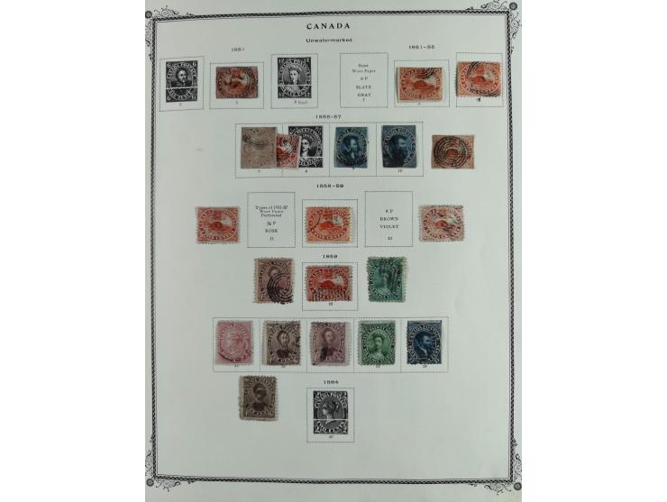 1851/1950, unused and used collection with more than 40 cards and covers, starting with Canada, Newfoundland with better item