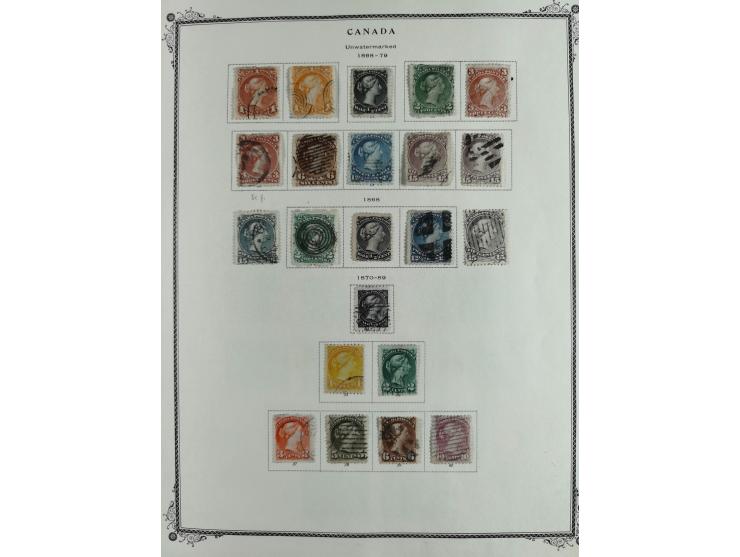 1851/1950, unused and used collection with more than 40 cards and covers, starting with Canada, Newfoundland with better item