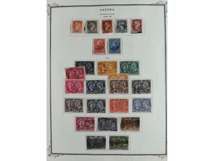 1851/1950, unused and used collection with more than 40 cards and covers, starting with Canada, Newfoundland with better item