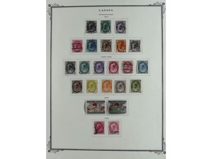 1851/1950, unused and used collection with more than 40 cards and covers, starting with Canada, Newfoundland with better item