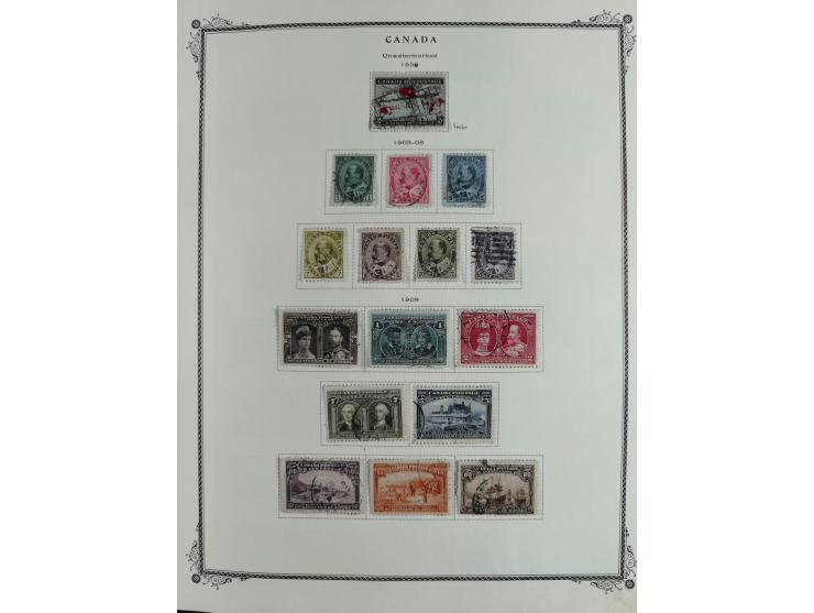 1851/1950, unused and used collection with more than 40 cards and covers, starting with Canada, Newfoundland with better item