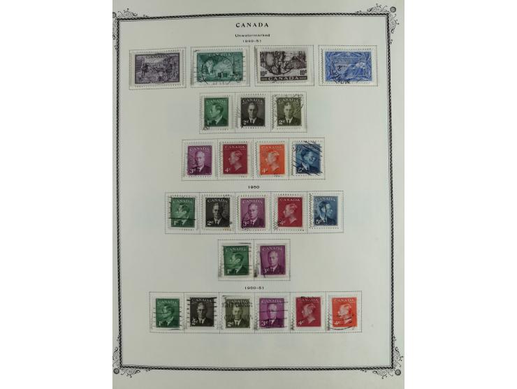 1851/1950, unused and used collection with more than 40 cards and covers, starting with Canada, Newfoundland with better item