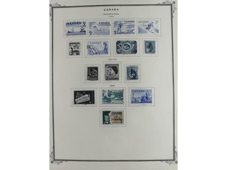 1851/1950, unused and used collection with more than 40 cards and covers, starting with Canada, Newfoundland with better item