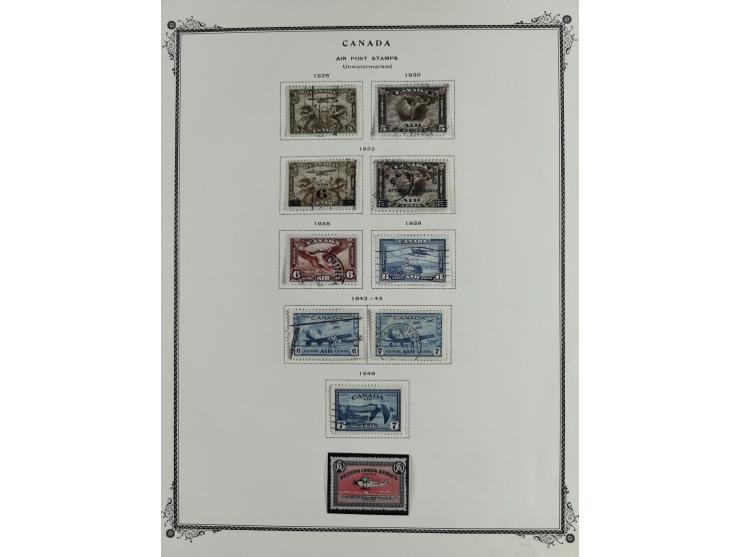 1851/1950, unused and used collection with more than 40 cards and covers, starting with Canada, Newfoundland with better item