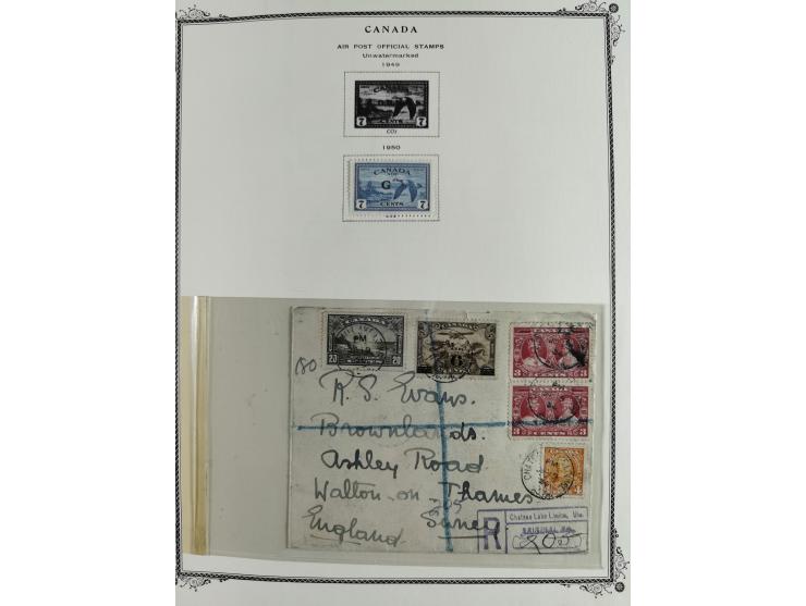 1851/1950, unused and used collection with more than 40 cards and covers, starting with Canada, Newfoundland with better item