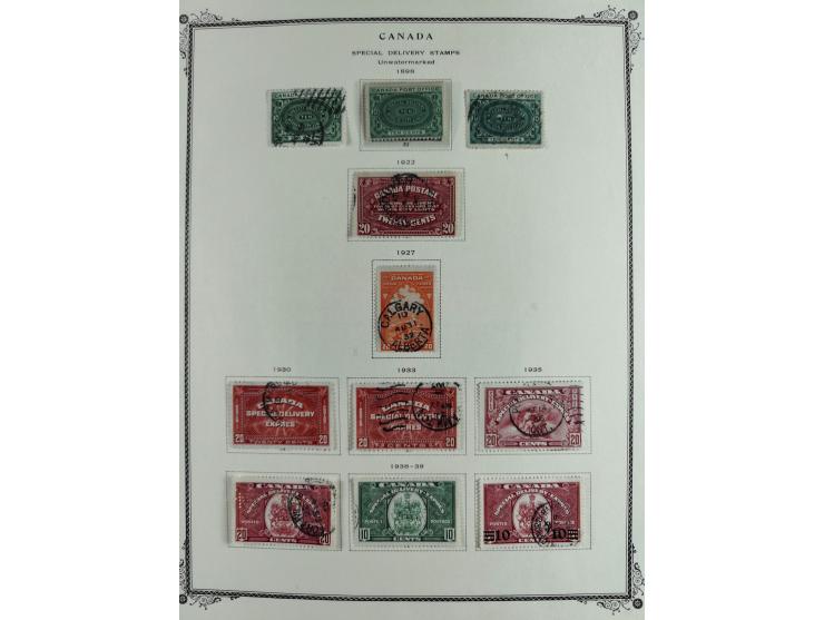 1851/1950, unused and used collection with more than 40 cards and covers, starting with Canada, Newfoundland with better item