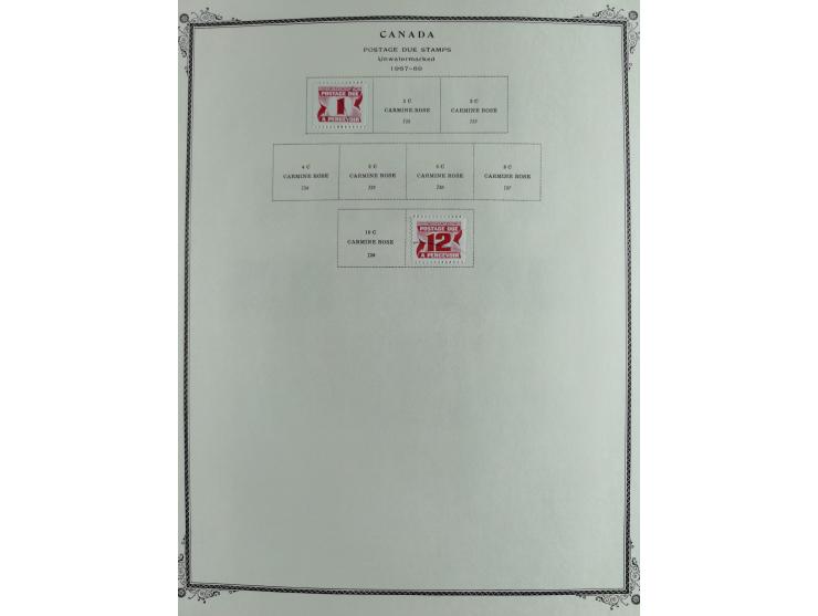 1851/1950, unused and used collection with more than 40 cards and covers, starting with Canada, Newfoundland with better item