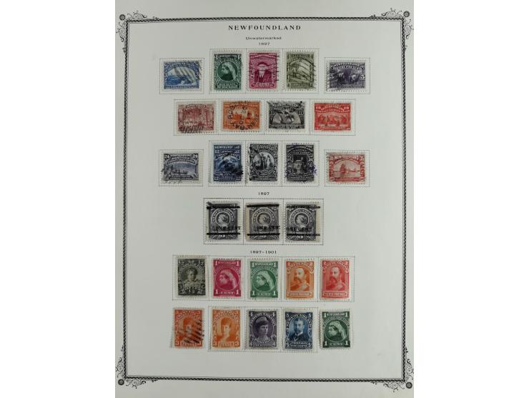 1851/1950, unused and used collection with more than 40 cards and covers, starting with Canada, Newfoundland with better item