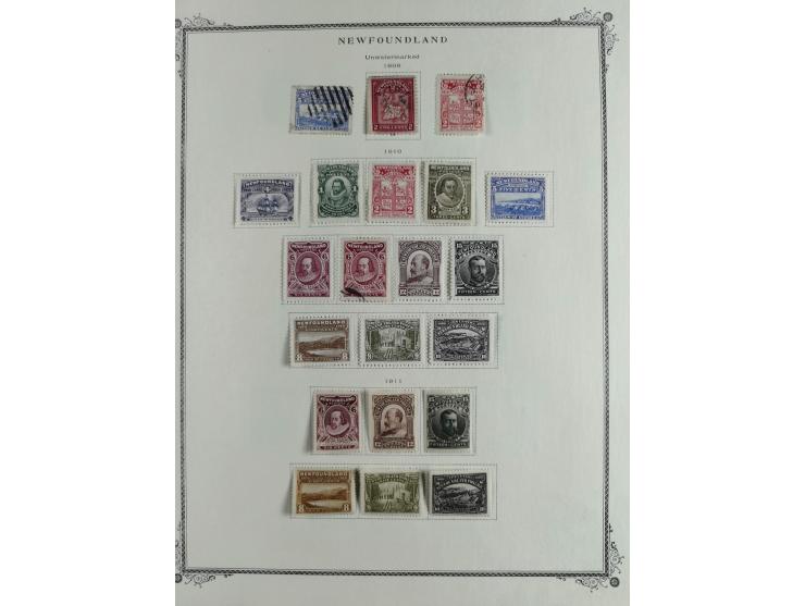 1851/1950, unused and used collection with more than 40 cards and covers, starting with Canada, Newfoundland with better item