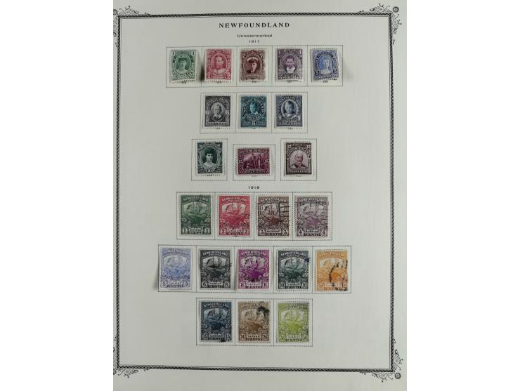 1851/1950, unused and used collection with more than 40 cards and covers, starting with Canada, Newfoundland with better item