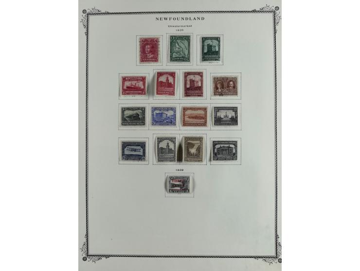 1851/1950, unused and used collection with more than 40 cards and covers, starting with Canada, Newfoundland with better item