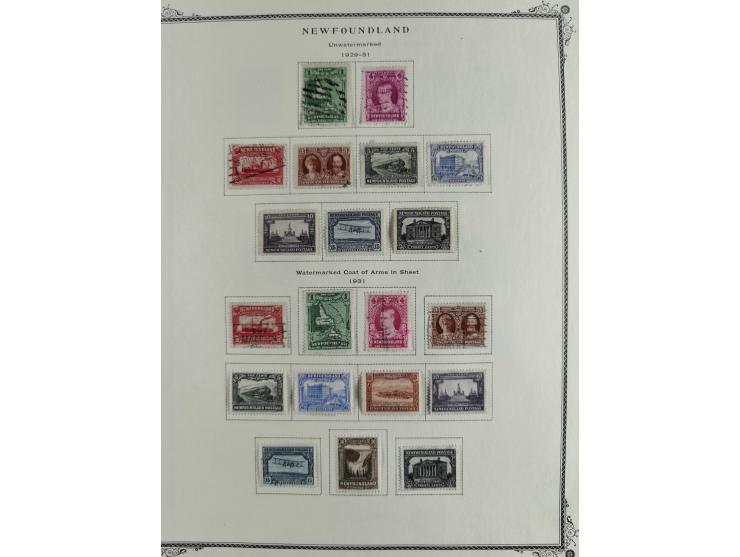 1851/1950, unused and used collection with more than 40 cards and covers, starting with Canada, Newfoundland with better item