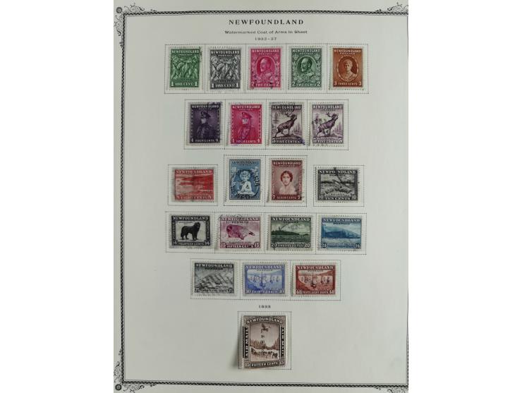 1851/1950, unused and used collection with more than 40 cards and covers, starting with Canada, Newfoundland with better item