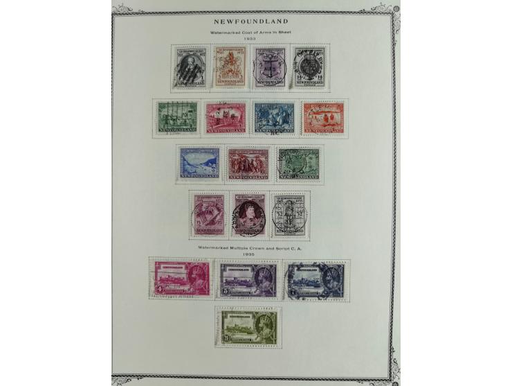 1851/1950, unused and used collection with more than 40 cards and covers, starting with Canada, Newfoundland with better item