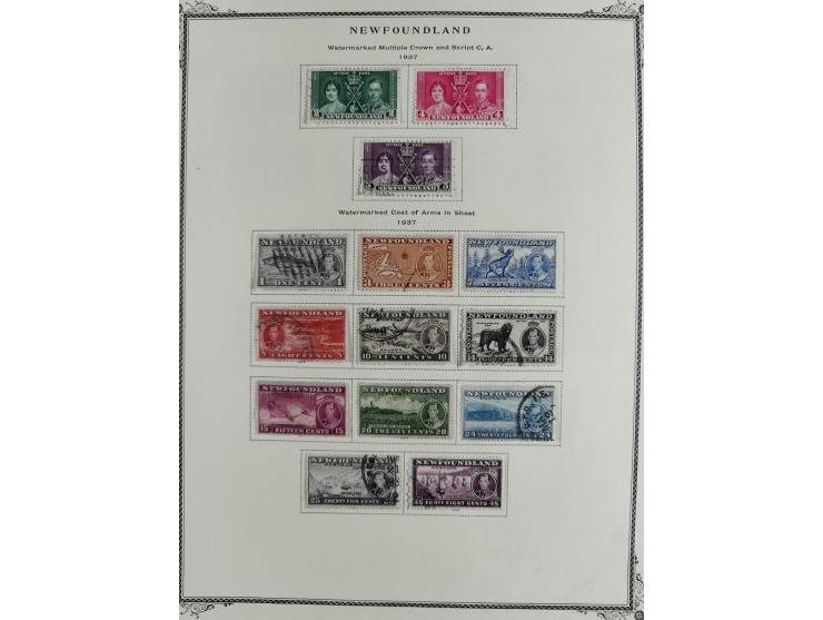 1851/1950, unused and used collection with more than 40 cards and covers, starting with Canada, Newfoundland with better item