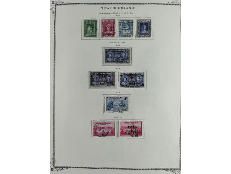 1851/1950, unused and used collection with more than 40 cards and covers, starting with Canada, Newfoundland with better item