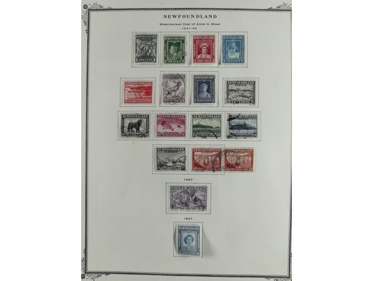 1851/1950, unused and used collection with more than 40 cards and covers, starting with Canada, Newfoundland with better item