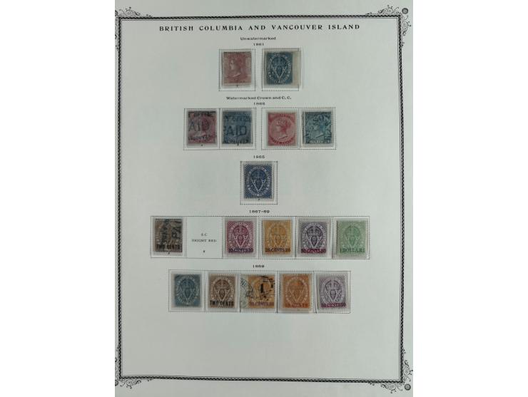 1851/1950, unused and used collection with more than 40 cards and covers, starting with Canada, Newfoundland with better item