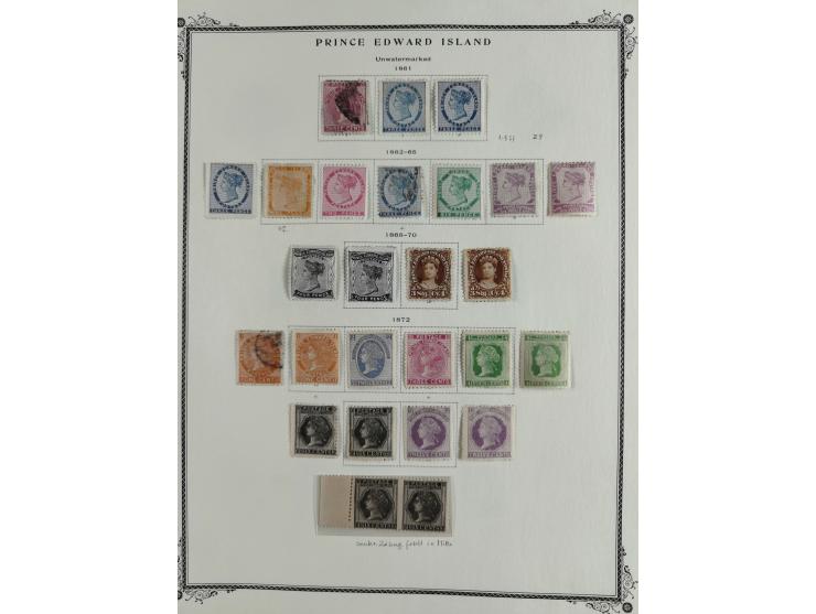 1851/1950, unused and used collection with more than 40 cards and covers, starting with Canada, Newfoundland with better item